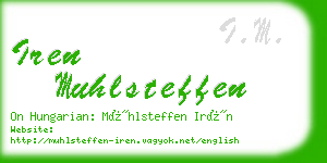 iren muhlsteffen business card